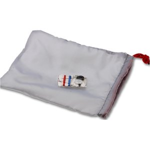 Additional Image 3 - a white fabric with a red string