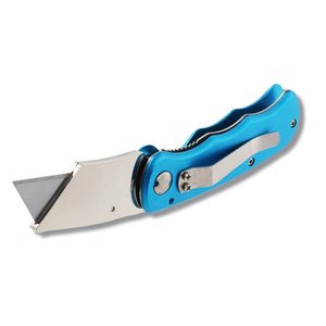 Additional Image 1 - a blue and silver utility knife
