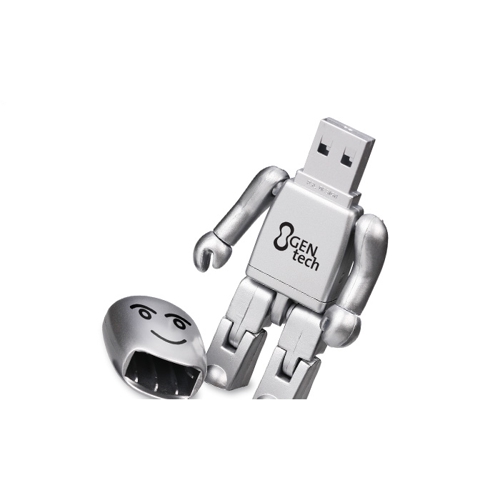 Additional Image 4 - a white usb flash drive