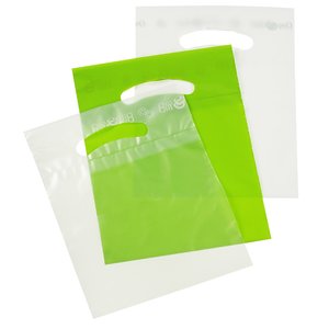 Additional Image 1 - a green plastic bag with a handle