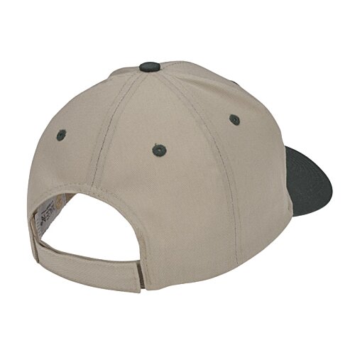 Additional Image 1 - a tan hat with black trim