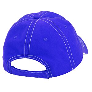 Additional Image 1 - a blue hat with white stitching