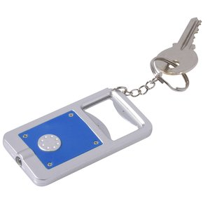Additional Image 2 - a key chain with a blue and white rectangular object