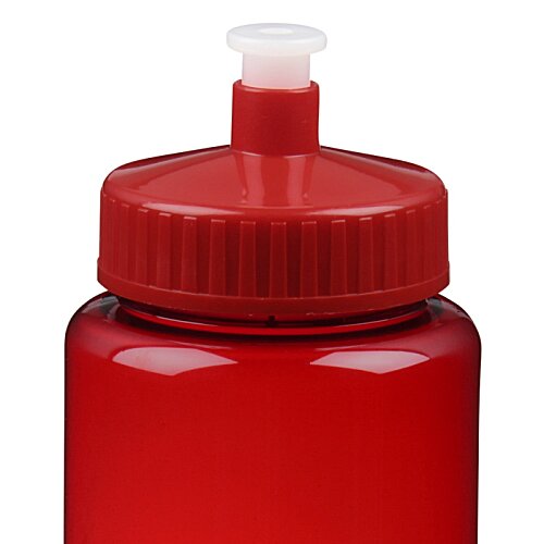 Additional Image 3 - a red plastic bottle with a white cap