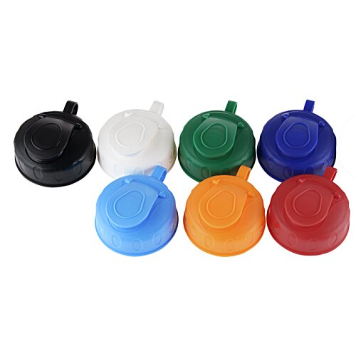 Additional Image 1 - a group of colorful plastic caps