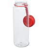 View Image 2 of 3 of Clear Impact Guzzler Sport Bottle with Tethered Lid - 32 oz.