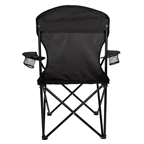 Additional Image 3 - a black folding chair with legs