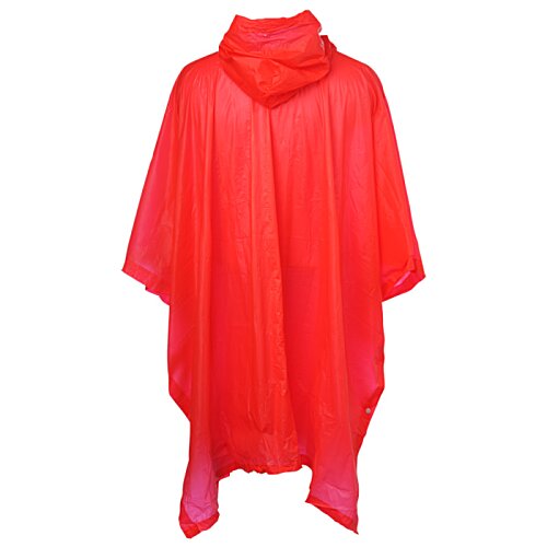 Additional Image 1 - a red poncho with a hood