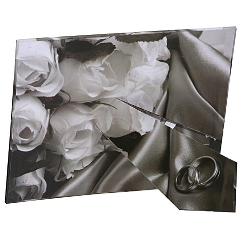 Additional Image 1 - a black and white photo of a bouquet of roses
