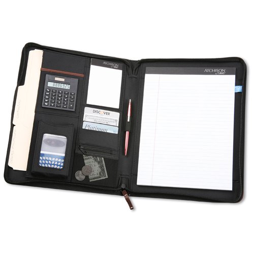 Additional Image 1 - a black folder with a white paper inside