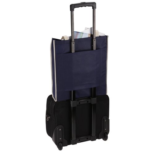 Additional Image 1 - a black luggage bag with a handle