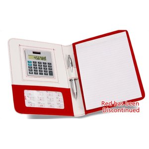 Additional Image 1 - a red and white folder with a red cover