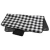 View Image 4 of 5 of Picnic/Stadium Blanket - Black and White Check