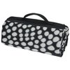 View Image 3 of 4 of Picnic/Stadium Blanket - Black and White Dot