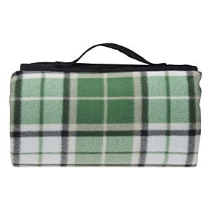 Additional Image 3 - a green and white plaid bag
