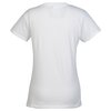 View Image 2 of 3 of Gildan Softstyle Scoop Neck T-Shirt - Ladies' - White - Embroidered