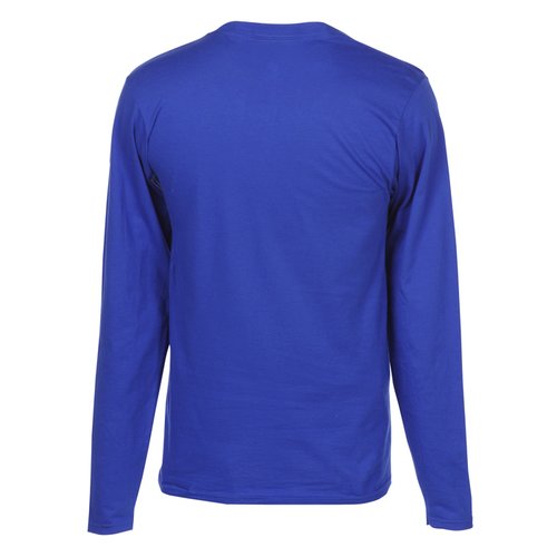 Additional Image 1 - a blue long sleeved shirt