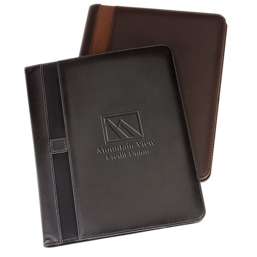 Additional Image 2 - a black leather case with a logo on it