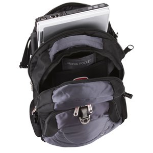 Additional Image 2 - a black backpack with a laptop