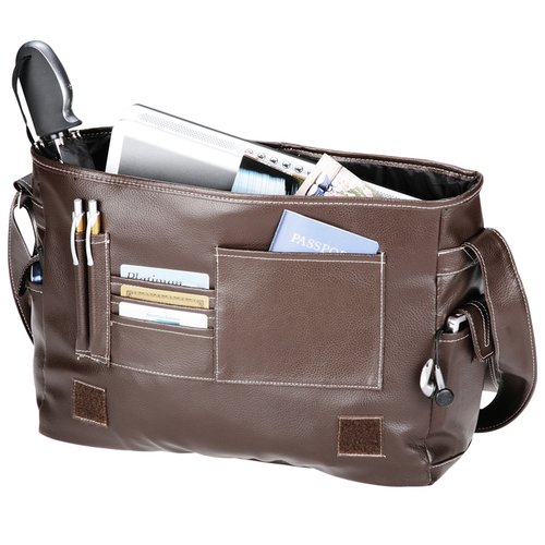 Additional Image 1 - a brown bag with papers in it