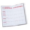 View Image 2 of 3 of Planner with Zip-Close Pocket - Monthly - Academic - Translucent