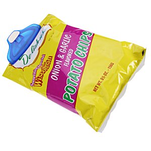 Additional Image 1 - a yellow package with pink and blue label
