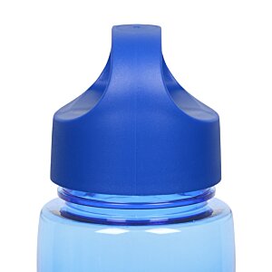 Additional Image 2 - a blue plastic bottle with a blue cap