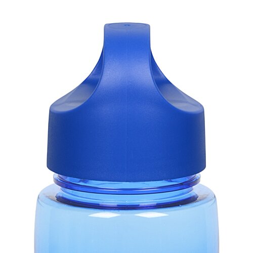 Additional Image 2 - a blue plastic bottle with a blue cap