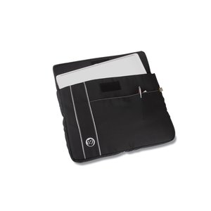 Additional Image 1 - a black wallet with a white paper in it