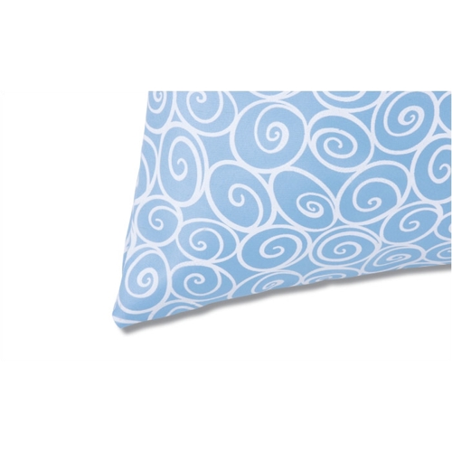 Additional Image 1 - a blue and white pillow