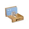 View Image 2 of 2 of Bamboo Globe Business Card Holder
