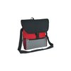 a red and black bag