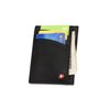 a black and yellow card