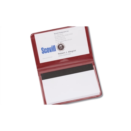 Additional Image 1 - a red and white card holder