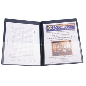 Additional Image 1 - a black folder with a white cover