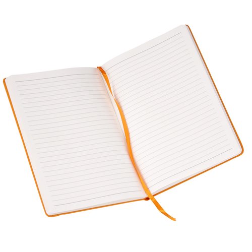 Additional Image 2 - a white notebook with orange band