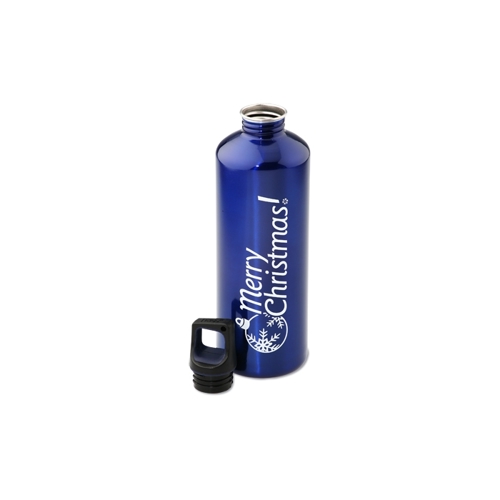 Additional Image 1 - a blue bottle with a silver cap