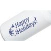 View Image 4 of 4 of h2go Stainless Bottle - 20 oz. - Happy Holidays - White