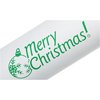 View Image 4 of 4 of h2go Stainless Bottle - 24 oz. - Merry Christmas - White