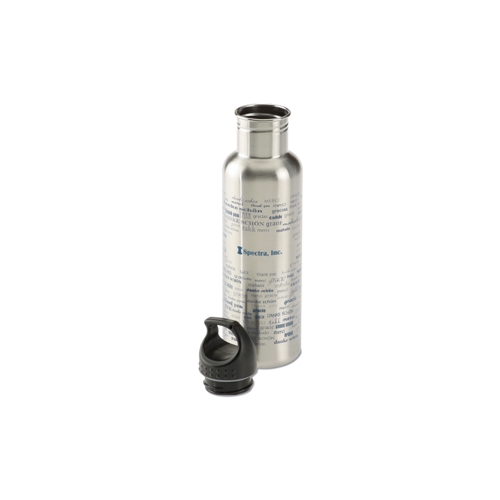 Additional Image 1 - a silver bottle with a black cap