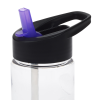 View Image 3 of 3 of Clear Impact Mini Mountain Bottle with Two-Tone Flip Straw Lid - 22 oz.