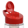 View Image 4 of 4 of Clear Impact Infuser Mini Mountain Bottle with Flip Carry Lid - 22 oz.