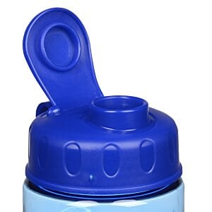 Additional Image 3 - a blue plastic bottle with a blue cap