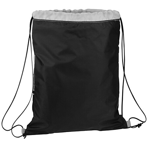 Additional Image 1 - a black backpack with a white lining