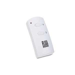 Additional Image 1 - a white remote control with a black button