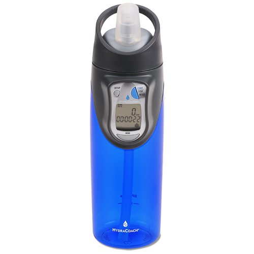Additional Image 2 - a blue water bottle with a black lid