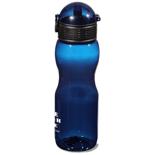 Additional Image 2 - a blue water bottle with a black cap