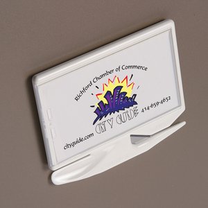 Additional Image 1 - a white rectangular object with a blue and yellow design