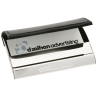 View Image 2 of 2 of Leather and Metal Business Card Holder
