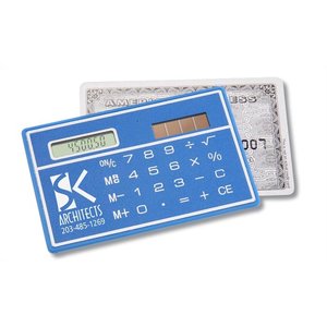 Additional Image 2 - a blue calculator with white letters